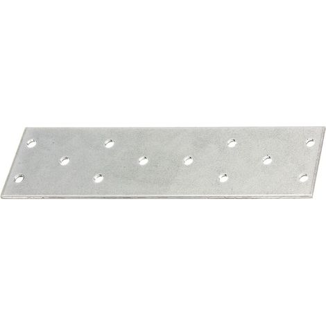 866877 Platine d'assemblage, galvanisée Sendzimir, 155 x 40 mm, Set de 50 pièces