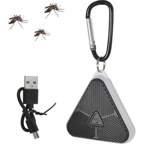 Répulsif Ultrasonique de Moustique, Portable Répulsif Antiparasitaire Extérieur/Intérieur Contre Les Insectes et Les Araignées, Répulsif Efficace Contre Mouches, Rats, Cafards, Rongeurs, Araignées (1/5)