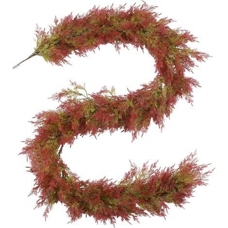Guirlande De Noël - Pin Artificiel Dense - 180 Cm - Pour Décoration Extérieure Clôture Jardin Porte Mur - 1 Pièce (1/5)
