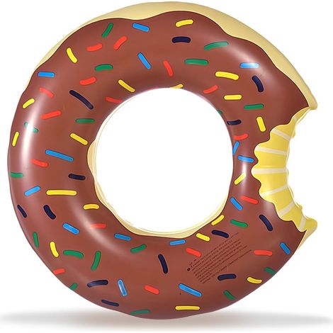 Grosse Bouee Donut Adulte, 120cm Bouée Piscine Donuts, Bouee Sirene Bouée de Natation PVC Bouée Gonflable de Tube pour Ainsi qu'à des Adultes Les Fêtes D'été sur La Plage et La Piscine (1/5)