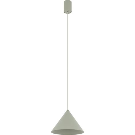 Pendelleuchte Grün D: 205 cm H: max. 130 cm rund Kegelschirm GU10 Metall Modern Hängeleuchte