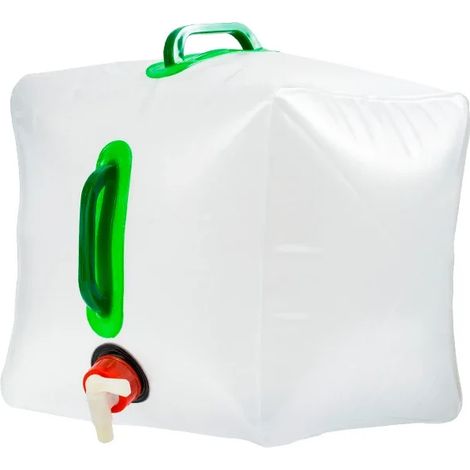 Sac à eau pliable 10L/20L pour activités de plein air, grande capacité, seau en plastique, accessoires de camping-AquaForge (1/5)