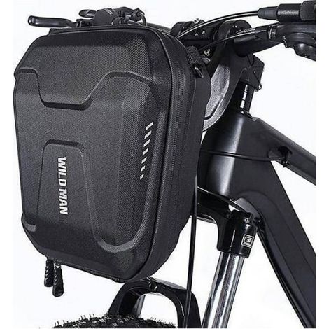 Panier Velo - Sacoche Velo Pour Guidon - Compatible Avec Vélos Electriques E8 - Noir - 1 Piece