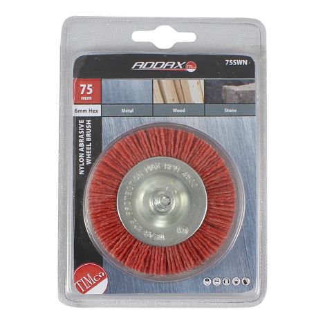 TIMCO Drill Wheel Brush Nylon - 75mm