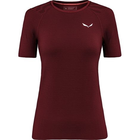 Salewa Damen-T-Shirt Cristallo Warm Burgundy 00-00000282081571 r S (1/3)