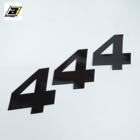 3 autocollant stickers numéro de course adhésif chiffre 4 noir