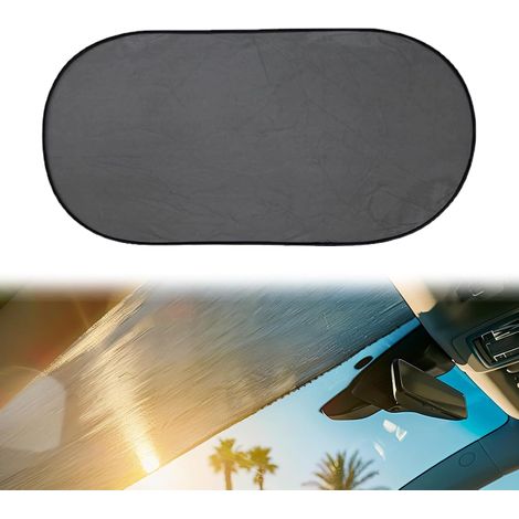 Pare-soleil pour la lunette arrière, pare-soleil pour bébé en voiture, pare-soleil, bébé en voiture, pare-soleil pliable pour lunette arrière avec ventouses, 100 x 50 cm (1/5)