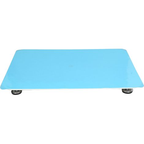 Table de nivellement réglable en résine acrylique lisse avec patin en silicone 400 x 300 mm, patin bleu (1/5)