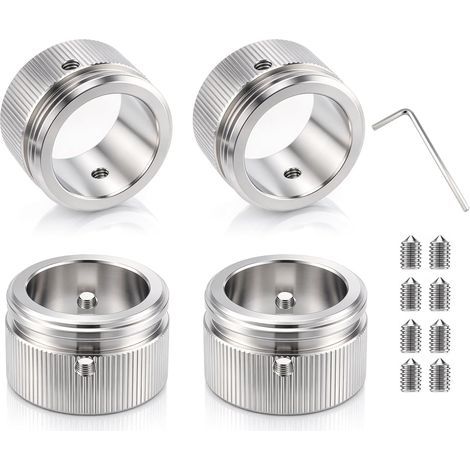 Lot de 4 adaptateurs de thermostat de radiateur M30 × 1,5 en acier (1/5)