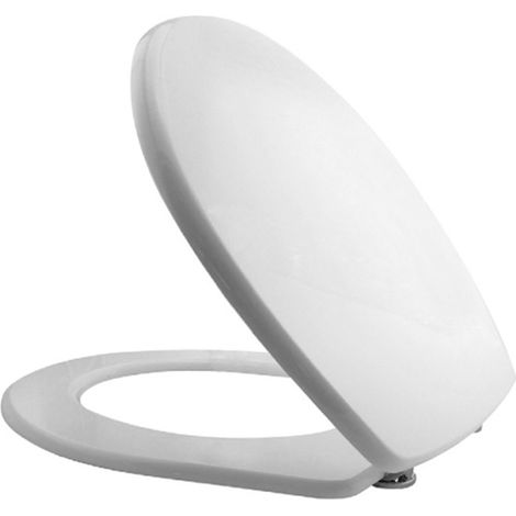 Copriwater Colibri 2 Bianco Pozzi Ginori in legno rivestito con cerniere (1/5)