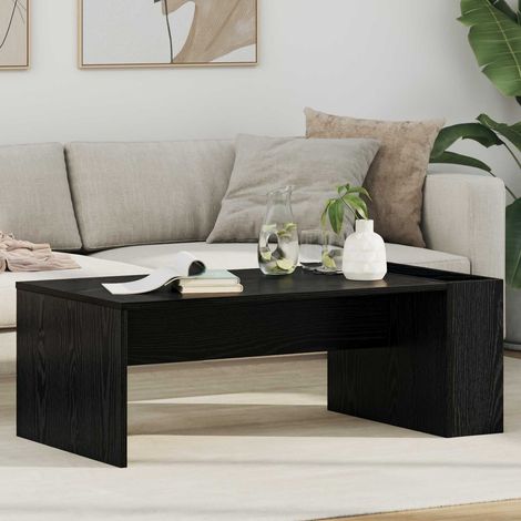 Couchtisch Schwarz Eichen-Optik 95 x 50 x 34 cm Holzwerkstoff