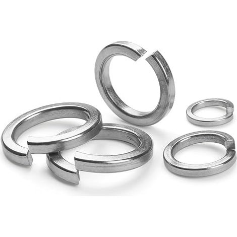 M5 Washer Spring Stainless Steel 304 Slotted Safety Washers Grower Brake Spring for Screw Bolt Nut (1/5)