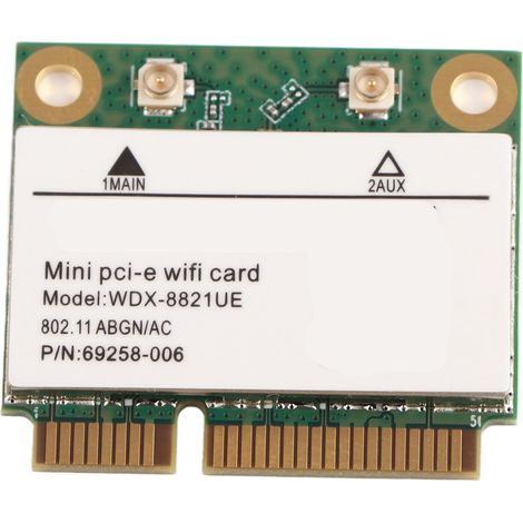 Carte WiFi Mini PCI‑E Double Bande 2,4G/5Ghz 433Mbps pour PC (1/5)