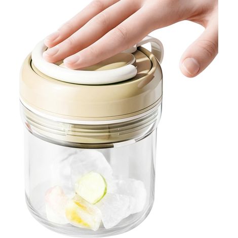 Bouteille d'eau 2 en 1 avec bac à glace – Bouteille portable étanche pour voyage, gym, hydratation en plein air-Système de plateau à libération par pression en silicone flexible de qualité (1/5)