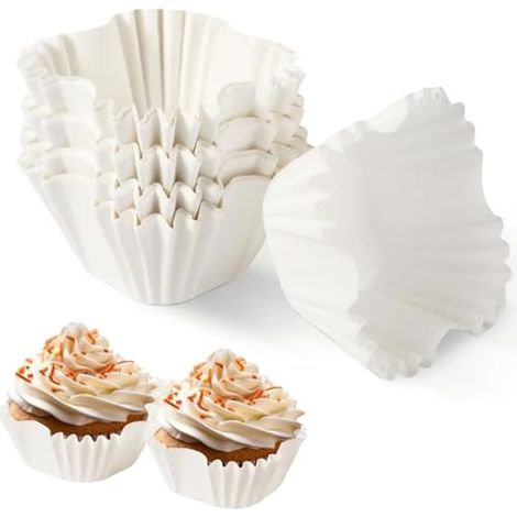 100 pièces caissettes à cupcakes carrées, 6x4x4 cm blanc papier sulfurisé, moules à cupcakes, caissettes carrées pour pâtisserie, décorations mariage et fête