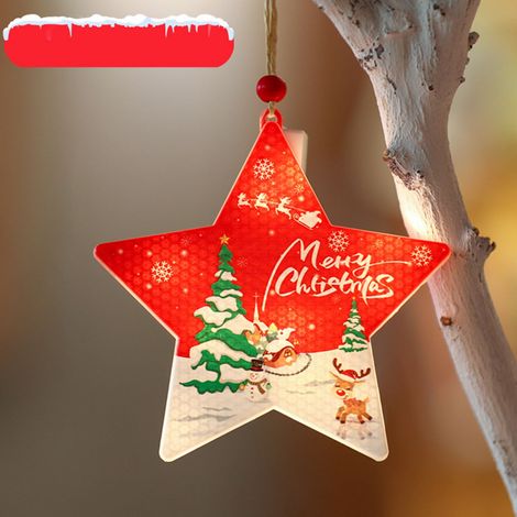 Guirlande Lumineuse LED Pour Fenêtre - Décoration De Noël En Forme De Flocon De Neige Et Arbre De Noël - Fonctionne Avec Piles LR44 - 1 Pièce (1/3)