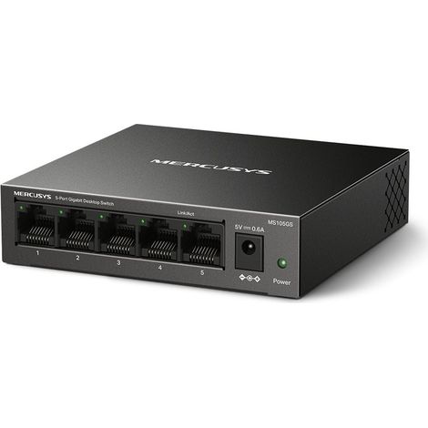 HUB Switch puertos 5 MERCUSYS MS105GS Gigabit Ethernet (10/100