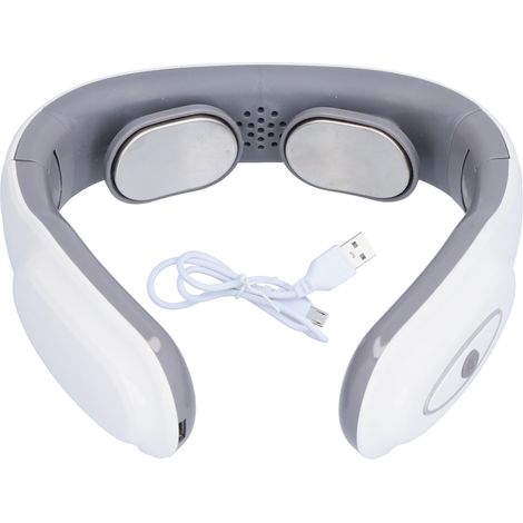 Coussin chauffant masseur cervical électrique à impulsions, rechargeable, pour soulager les douleurs du cou (1/5)