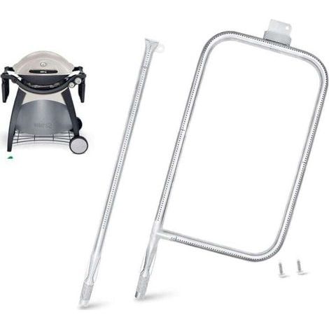 Tube Brûleur Acier Inoxydable pour Weber Q300 Q320 Q3000 Q3200 Série Barbecue Gaz Pièces de Rechange 60036 65032 - (1/5)