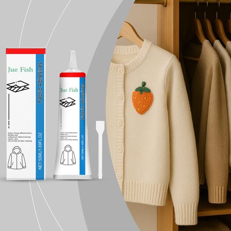 Adhésif textile transparent, collage textile sans couture, adhésif liquide transparent sol-gel imperméable – 50 ml x 1 + raclette x 1 -- BIEMMEDUE (1/5)