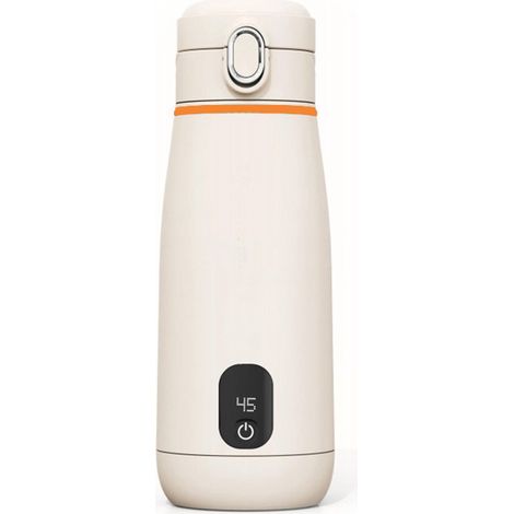 Termo, Hervidor de agua eléctrico portátil, Hervidor de agua de viaje USB de 350 ml, Con aislamiento y control de temperatura, hacer senderismo (1/5)