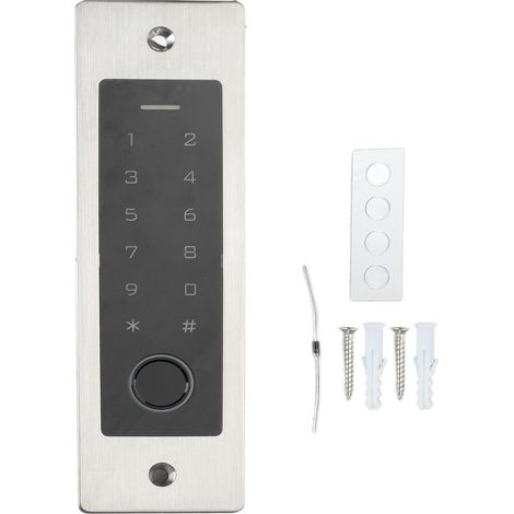 Machine De Contrôle D'accès par Carte, Système De Contrôle D'accès par Mot De Passe par Empreinte Digitale Tactile Intégré avec Clavier Rétroéclairé (1/5)