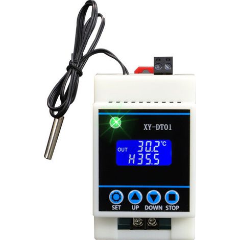 SABIR – Régulateur de température numérique -40 à 110°C avec écran LCD – Capteur étanche – Alarme haute température – Démarrage différé - XY-DT01 (1/5)
