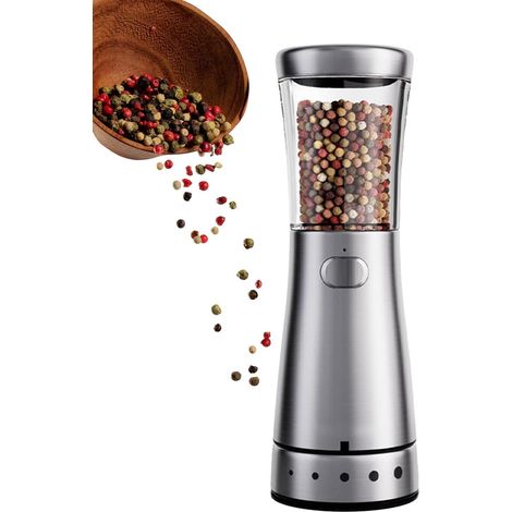 Moulin à poivre, inox, rechargeable (1/5)