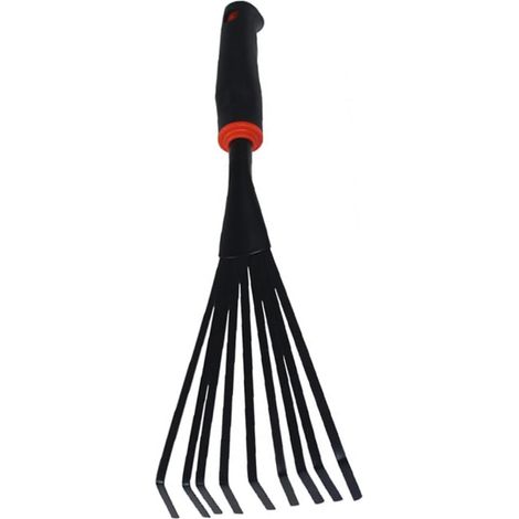 Râteau de Jardin à Main Râteau avec Manche pour Pelouses Outil de Jardin pour Ameublir la Terre (1/5)