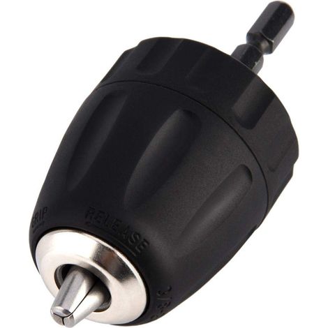 Mandrin Autoserrant pour Perceuse, 0,8-10 mm, Raccord 3/8-24UNF, Queue Hexagonale (1/5)