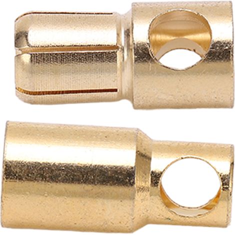 Lot de 10 fiches bananes mâle femelle Ø6mm cuivre doré pour test électronique, transmission stable (1/5)