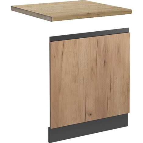 Frontblende R-Line, Goldkraft Eiche, 60 cm , AP Eiche, Vicco