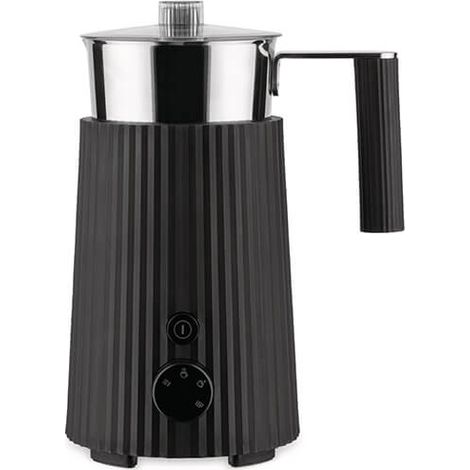 Alessi Plisse Milk Frother Black