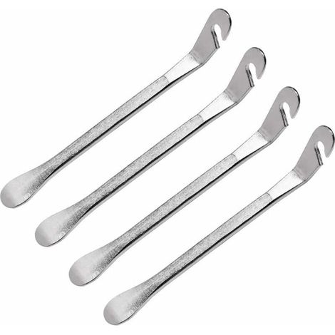 4PCS Bicycle Tire Lever, Manual Tire Changer, Steel Bicycle Tire Lever, Bicycle Tire Remover, Tire Lever Shovel, Bicycle Tool, Wheel Repair Lever Kit (1/5)