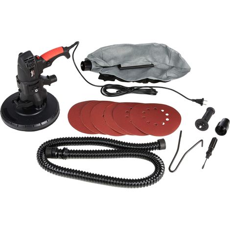 Ponceuse Murale 1100W 225mm – Aspiration Intégrée – Vitesse Variable – Design Ergonomique – Kit Complet – Idéale pour Plafonds et Murs (1/2)