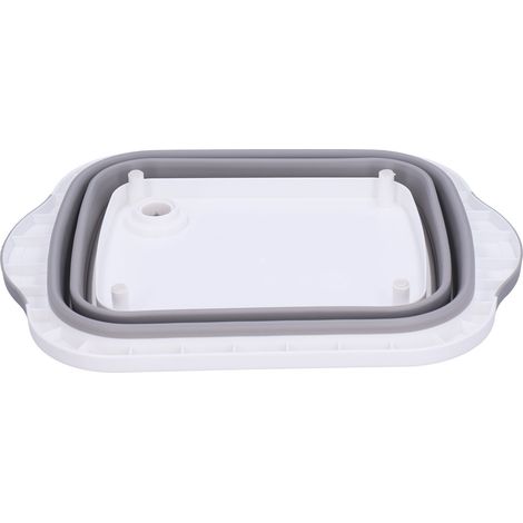 Planche à découper pliable, égouttoir à légumes portable pour intérieur et extérieur (1/5)