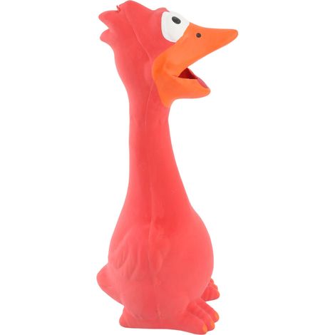 Jouet pour chien Poulet Crieur Interactif Résistant aux Morsures, Jouet Sonore à Presser pour Chiens de Petite, Moyenne et Grande Taille Rouge (1/5)
