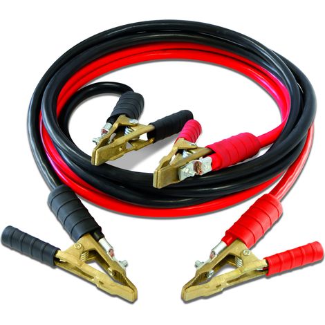 Cavi di avviamento 1000 A Super Long - 2x5,1 m / 50 mm² - Clip in ottone - 1 pezzo - GYS - 056602