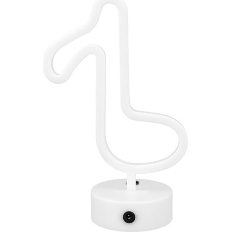 Lampe de chevet néon de bureau unique en forme de note de musique, décoration de table pour la maison, la chambre d'enfant, lumière chaude (1/5)