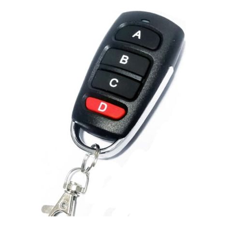 1Pcs Telecommande Portail Universelle, Duplicateur Multicode à 4 Boutons 433 Mhz, Telecommande Garage Bip Portail Universelle pour Porte Électrique pour Porte de Garage (1/5)