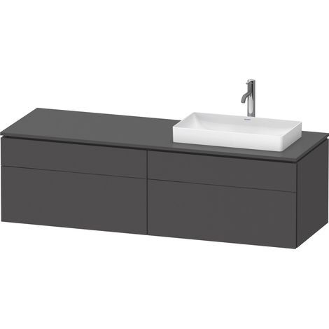 Duravit L-Cube Konsolenwaschtischunterbau wandhängend, inklusive