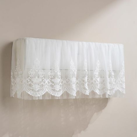 Élégant Ventilation Deflecteur Climatisation Murale pour Climatiseur (White,92x50cm/36x19in), Anti soufflage Direct Et Anti poussière (1/5)