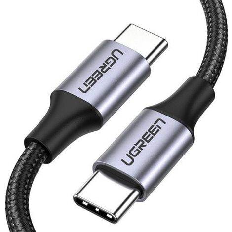 Ugreen Kabel USB Type C - USB Type C Quick Charge 480 Mbps Kabel 60 W 3 A 1 m schwarz-grau (US261 50150) (1/5)