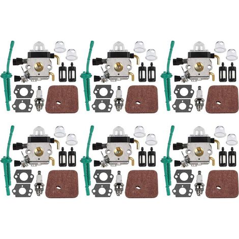 6X le Carburateur Convient pour FS55 FS55R FS38 FS45 FS46 KM55 HL45 FS45L FS45C FS46C FS55C FS55RC la Tondeuse une Gazon Désherbeur (1/4)
