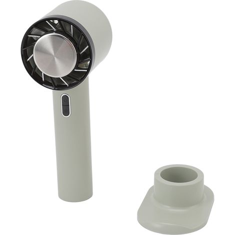 Ventilateur de poche portable rechargeable USB, petit format, idéal pour le bureau et les voyages (vert). (1/5)