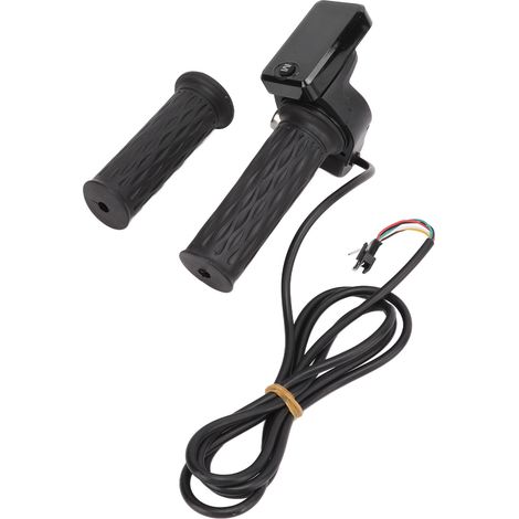paire de poignées d'accélérateur avec écran LCD, câble et clé pour vélo électrique (1/5)
