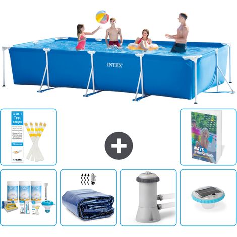 Rechteckiger Frame Pool - 450x220x84 cm - 7-teilig S160