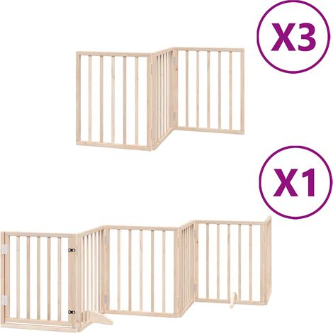 Maison Exclusive - Cancello per Cani Porta Pieghevole 15 Pannelli 750 cm in Pioppo