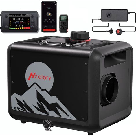 Chauffage de stationnement diesel 8 kW, aérotherme 7,5 L 12/24 V 220 V avec application de contrôle, prise UE, alarme de CO, capteur de température sans fil, mode altitude (1/5)