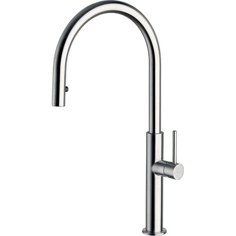 Mitigeur évier inox brossé avec aérateur amovible - CRISTINA ONDYNA KX50928